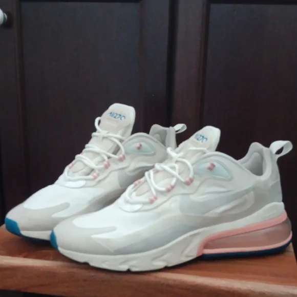 Nike Women's Cream and Pink Sneakers - Picture 4 of 16